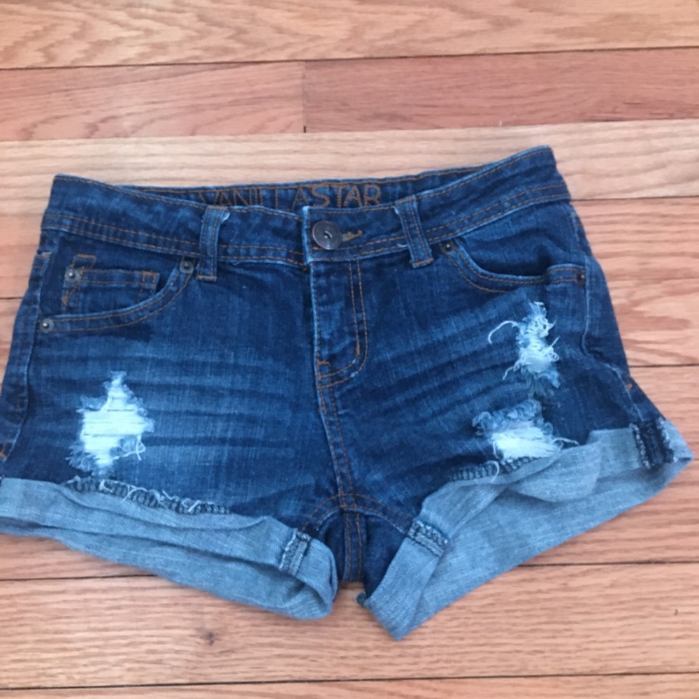 ripped jean shorts
